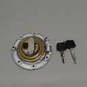 Qiilu Locking Fuel Gas Cap Compatible with CBR600RR 2003-2014 CBR600F4 F4i 2001-2006, Helmet Compatible Tank Cover with 2 Keys