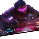 11.3 Inch Mini Monitor - FHD IPS1920x440 LCD Display, Computer Secondary Screen, CPU Temp Monitors with Casing for PC Case Aida64 CPU GPU Monitor - No AMD iGPU Support-Black