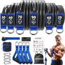 Heavy Resistance Bands for Working Out, NITEEN Resistance Bands with Handles Weight Exercise Bands for Men Women, Workout Bands with Door Anchor and Ankle Straps Strength Training Equipment (310lbs)
