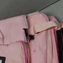 Zipper Binder 3 Ring 3-inch with Shoulder Strap & Backpack Straps, 700 Sheets Capacity Multiple Pockets Large Zip Up Binder File Folder Bag Fits 13 Inch Laptop, Pink