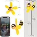 5-Pack 3D Insect Wind Spinners for Yard and Garden - Colorful Spring-Loaded Pinwheels - Bee, Dragonfly, Frog, Ladybug Whirligigs - Decorative Outdoor Yard Art for Lawn, Patio & Potted Plants