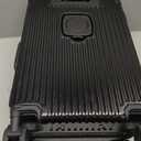 Carry on Luggage, Zipperless Suitcase, Front Pocket, Black, 20 in