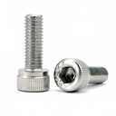 4 x M5-0.8 x 12mm Socket Head Cap Screws, Stainless Steel 18-8 (304), Allen Socket Drive, Full Thread, Bright Finish, 50 PCS