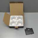 glastal 4 oz Stackable Glass Cups Espresso Cups Double Walled Espresso Glasses Set of 4, 120ml Coffee Tea Glasses Expresso Shots Cup Set for Tea, Milk, Gifts for Women Man - German Quality