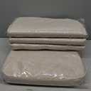 Kingphenix Dining Chair Cushions Set of 4, 2.5 inch Thick Kitchen Chair Pads with Ties, Non Slip Bottom, Removable Washable Cover, 17 x 16, Beige