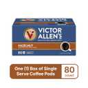 2 x Victor Allen's Coffee Hazelnut Flavored, Medium Roast, 80 Count, Single Serve Coffee Pods for Keurig K-Cup Brewers (EXP 01/07/28)