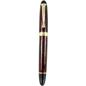 Jinhao Fountain Pen Golden Clip Medium Nib X450 With Case (Luxury Red & Golden)