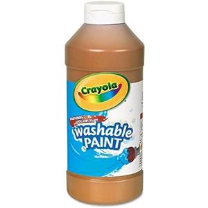 Crayola Washable Nontoxic Paint, 16 Fluid Ounce, Assorted Colors