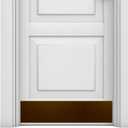 Deck The Door Decor Premium Door Kick Plate Kwik Plate Mounting No Drill Protective Door Plate for Interior & Exterior Doors - Made in USA - 6x34", Oil Rubbed Bronze