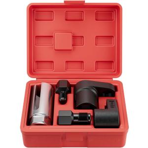 5PCS Oxygen Sensor Socket Removal Tool Wrench and Thread Chaser Set O2 Oxygen Sensor Socket Set Automotive Oxygen Sensor Removers for Removing and Install Oxygen Sensors Hex Vacuum Switches