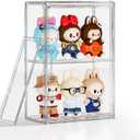 Clear Display Case for Collectibles Acrylic Figurine Figure Display Shelf Case Wall Mounted Blind Box Hobby Display Case Acrylic box with Shelves for Funko Pop, Popmart, 1 Pack