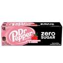 2 x Dr Pepper Zero Strawberries and Cream Soda, 12 fl oz cans, 12 Pack
