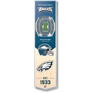 YouTheFan NFL 3D Stadium Banner, 8 x 32 Inches