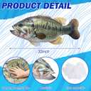 Threehoney 32" Largemouth Bass Fish Stuffed Plush Fish Pillow Animal 3D Giant Soft Bass Funny Pillow for Home Decoration Valentine's Day Gift