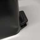 Cesun Small Bathroom Trash Can with Lid Soft Close, Step Pedal, 6 Liter / 1.6 Gallon Stainless Steel Garbage Can with Removable Inner Bucket, Anti-Fingerprint Finish (Matt Black)