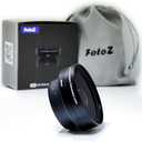 FotoZ 40.5mm 0.75x Mini Wide Angle Conversion Lens(w/Macro), for Sony ZV-1F ZV-E10, ZV-E10 MarkII A6400 A6700 Accessories, Compatible with kit Lens 16-50mm, PZ 16-50mm OSS II (Black)