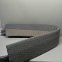 Teemour Twin Size (39"x10"x6") Bed Wedge Pillow Headboard Pillow Mattress Wedge Triangle Pillow Long Bolster Pillow Bed Gap Filler (0-7") Mattress Gap Filler Between Your Headboard and Mattress (Twin/TwinXL(39"x10"x6"), Double Pockets Grey)