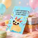 6 x Funny Bulldog-Themed Birthday Card for Men, Women, and Kids, 5.3 inches x 8 inches x 0.1 inches