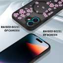 OOK Case for iPhone 17 6.3 Inch (Compatible with MagSafe) Cherry Blossom Pink Floral Flowers Translucent Phone Cover Soft TPU + Hard PC Anti-Scratch Shockproof Magnetic Cute Case for Women