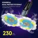 Steam and Scrub Mop, Rotating Steam Mop with LED Headlights