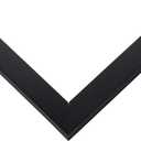 26.5x38.5 Frame Black Real Wood Picture Frame Width 0.75 Inches | Interior Frame Depth 0.5 Inches | Black Mid Century Photo Frame Complete with UV Acrylic, Foam Board Backing & Hanging Hardware