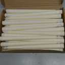 Treela 24 Pcs Flameless Taper Candles Bulk LED Taper Candles Sticks Battery Operated for Christmas Birthday Wedding Party Church Table Decoration (Basic, Ivory)