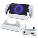 EASEGMER Charging Stand and Adapter for Playstation Portal - Charge Dock Stand Holder Accessories for PS Portal Remote Player