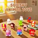 24PCS Animal Squishy Toys, Slow Rising Squishy Stress Fidget Toys,Squishies Party Favors for Kids, Treasure Chest Prizes, Classroom Prizes for Boys Girls