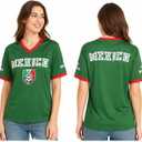 Unisex Fan Jersey 2026 International Soccer World Football Event T-Shirt Casual Streetwear Argentina Brazil Canada USA Mexico (Green, M)