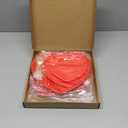 Layhit 2 Pack Easter 3 Tier Cupcake Stand Heart Shaped 3 Tiered Serving Trays for Party Plastic Tray Dessert Cupcake Stand for Tea Party Baby Shower Wedding (Red)