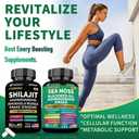 Shilajit and Sea Moss Ashwagandha Combo Bundle- Sea Moss, Black Seed Oil, Ashwagandha, Ginger & Shilajit, Rhodiola Rosea, All in 1 Supplements （180 Capsules) Best By Date Not Found