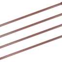 4 Pack Tension Rods, 21.6-35.4 Inches Adjustable Spring Steel Cupboard Bars Tension Curtain Rod Shower Rod Extendable Width
