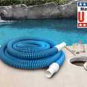 Poolmaster Manual Pool Vacuum Hose, 35 Ft x 1-1/2 for Inground & Above Ground Pools, Not for Automatic Cleaners, Kink-Free, Heavy Duty Pool Cleaner Hose with Swivel Cuff Made in USA