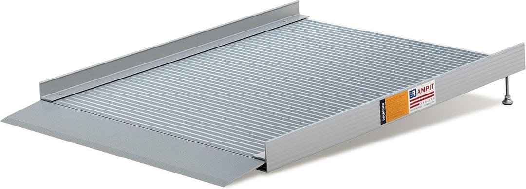 Rampit USA Empower Series Aluminum Adjustable Threshold Ramp, Made in USA (Ramp Only, 36" W x 48" L)