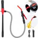 Li-Battery Portable Fuel Transfer Pump - 3.5 GPM Rechargeable Siphon Pump with Controlled Flow & Leak-Proof for Gasoline, Diesel, Water