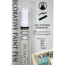 Testors 215153 Decorative Paint Pen, Chisel Tip, White