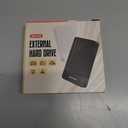 Portable External Hard Drive Storage Expansion Mobile HDD USB 3.0 USB-C for PC, Mac, Desktop, Laptop, PS4, PS5, Xbox One X/S, Xbox 360, Xbox Series X/S, Office & Game (Black, 1TB)