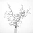 Glitter Curly Ting Ting Branches Christmas Branches Vase Filler Artificial Curly Twigs for Christmas Tree Garland Wreath Decoration, Craft Vases Home Garden Decoration (Silver, 36 Pieces)