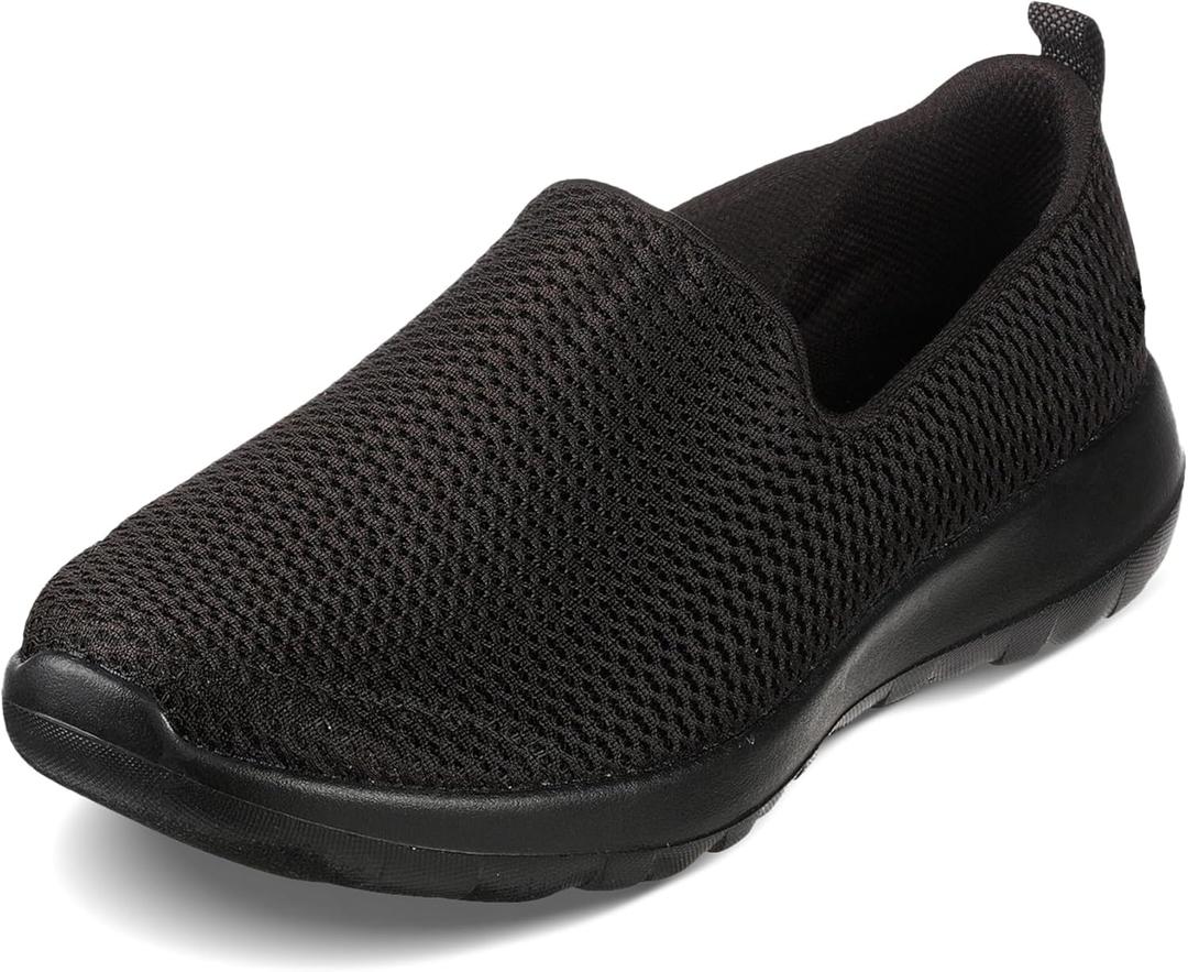 Skechers Women's Go Walk Joy Slip-On Sneaker (10 Wide, Black)