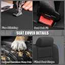 SAPUBK Rear Seat Covers Sets Replace for 2014-2018 Chevy Silverado/GMC Sierra 1500, Premium Neoprene with Composite Soft Foam Lining Breathable Seat Cover Cushion