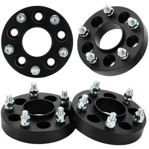AEagle 5x4.5 to 5x5 Hubcentric Wheel Adapters, 1.25" 5x114.3mm to 5x127mm for Jeep Ford Ranger XJ KJ KK ZJ, Forged 5 Lug Wheel Spacers with 1/2-20 Studs 71.5mm Bore 4PCS
