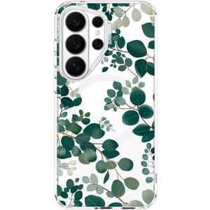 MOSNOVO for Samsung Galaxy S26 Ultra Clear Case, Fit for MagSafe, 6.6ft Military-Grade Shockproof Magnetic Protective Phone Cover,Eucalyptus