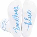 DPKOW Bride Graduation Socks 4th of July Accessories Something Blue Gifts Graduation Fourth of July Party Favors Valentines