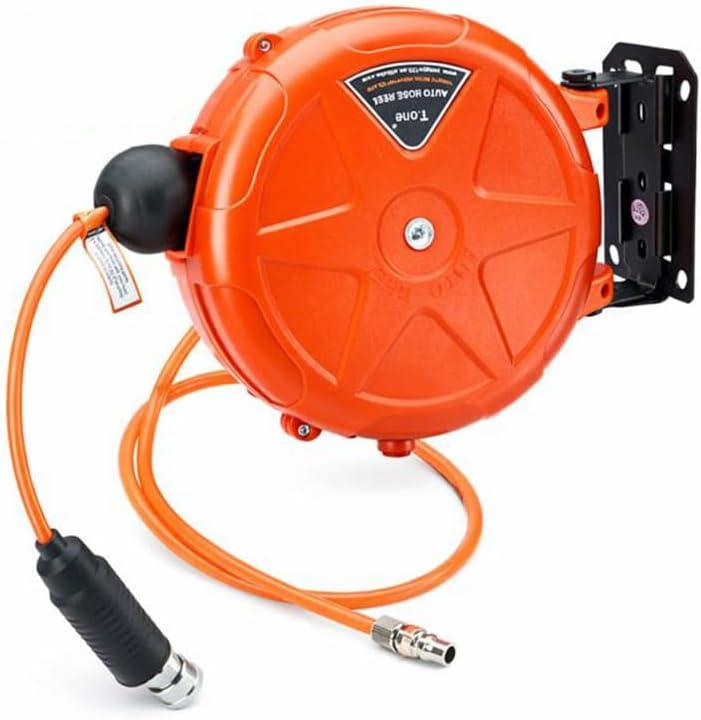 8mm Automatic Retractable Air Hose Reel Tube Holder Wall Mount Roller for Car Cashers, Pneumatic Wrenches, Machine Tool Maintenance, and Pneumatic Equipment