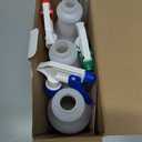 Uineko Plastic Spray Bottle (3 Pack, 24 Oz, 3 Colors) Heavy Duty All-Purpose Empty Spraying Leak Proof Mist Water Bottles for Cleaning Solutions Plants Essential Oils Hair Pet with Adjustable Nozzle