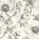 Gray Floral Peel and Stick Wallpaper Vintage Wallpaper Self-Adhesive Vinyl Wall Paper for DIY Home Decor 17.7in x 118in