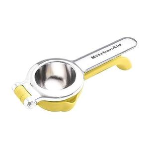 KitchenAid Citrus Juice Press Squeezer for Lemons and Limes with Seed Catcher and Pour Spout, Lemon, 8 Inch KitchenAid Citrus Juice Press Squeezer for Lemons and Limes with Seed Catcher and Pour Spout, Lemon, 8 Inch