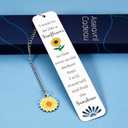 Christmas Stocking Stuffers for Woman Sunflower Bookmark, Sunflower Gifts for Women Girls, Sunflower Stuff Inspirational Gifts for Women Valentines Gifts for Her, Get Well Gifts Graduation