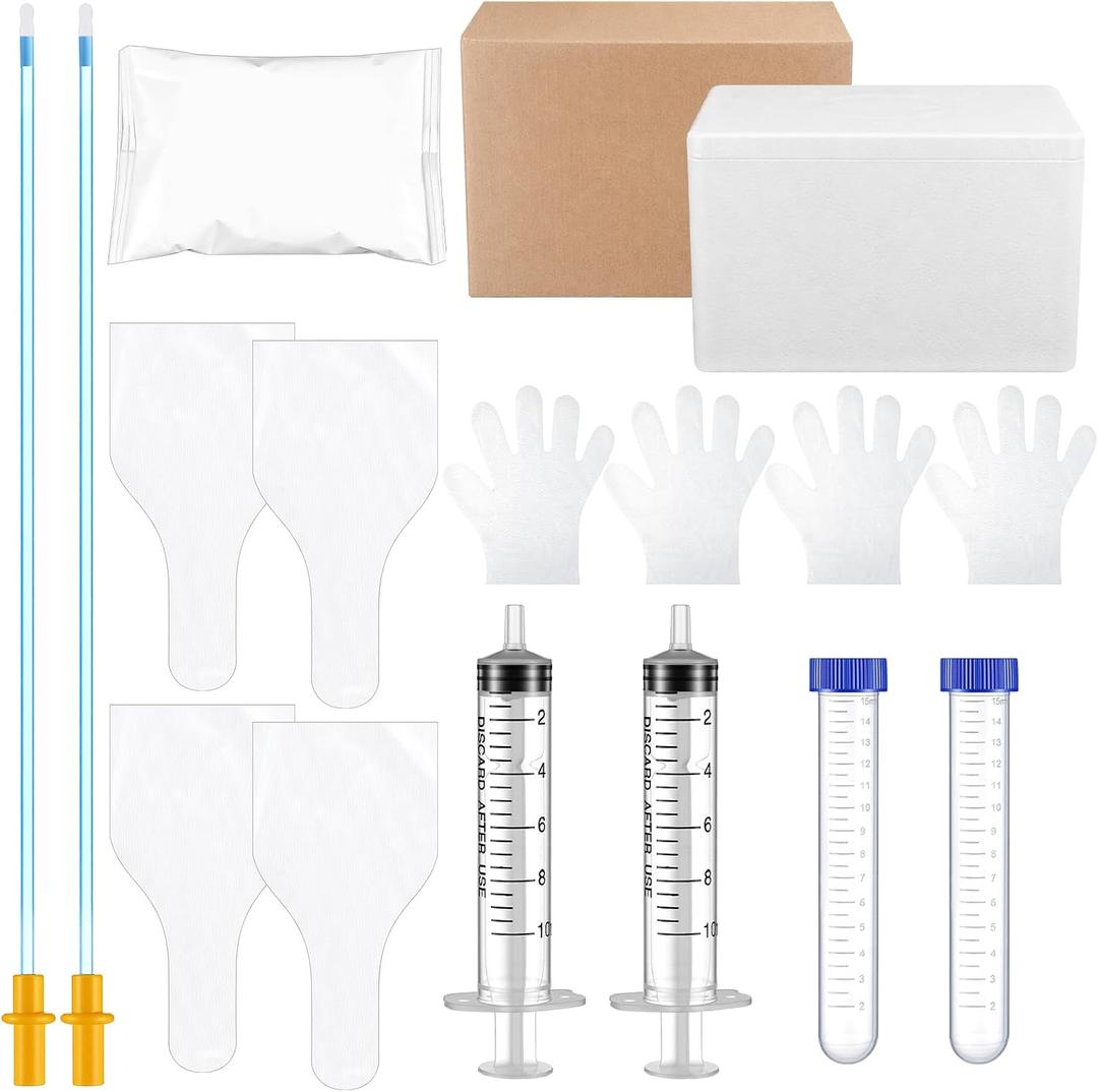 TrelaCo Ai Kits for Breeding Dogs Disposable Dog Breeding Supplies with 48-Hour Cooling Shipping Box for Canine Semen Shipping & Reproduction