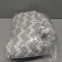Soft Gray and White Chevron High Chair Pad | Easy to Install Replacement Cushion Fits Most 3-5 Point Harness High Chairs (20 X 37 Inch)